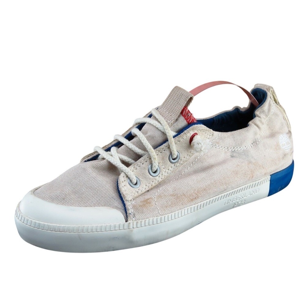 Timberland Women‎ Size 7.5 M Beige Fashion Sneakers Fabric